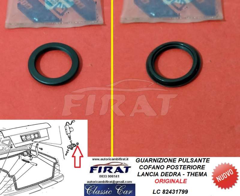 GUARNIZIONE PULSANTE COFANO LANCIA THEMA-DEDRA POST. (82431799)